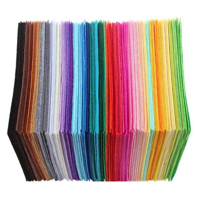 Non Woven Felt Fabric Patchwork Sewing Cloth For Kids  (multicolor)