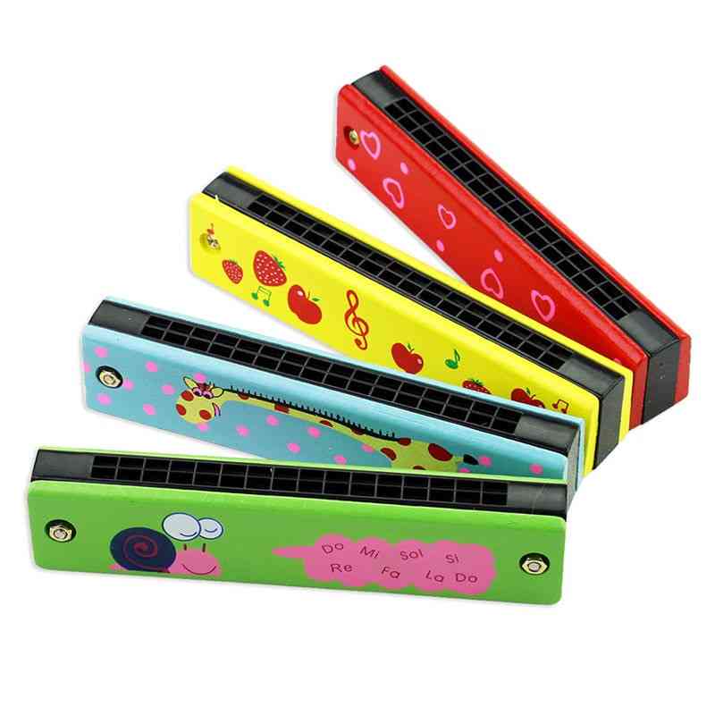 16 Holes Harmonica - Soft Wood Musical Instruments Toy