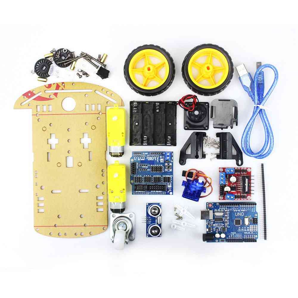 Smart robot motorbil chassis DIY Kit-Ultralydsmodul for Arduino