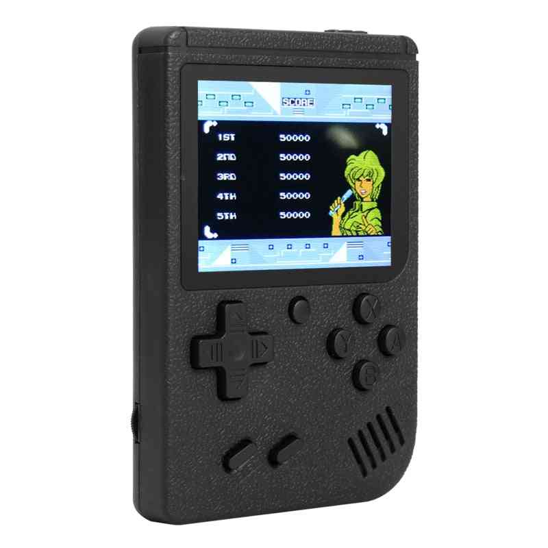 Console per videogiochi schermo da 3 pollici mini giocatore da gioco portatile tascabile a 8 bit 400 giochi classici integrati regali per bambini - nero