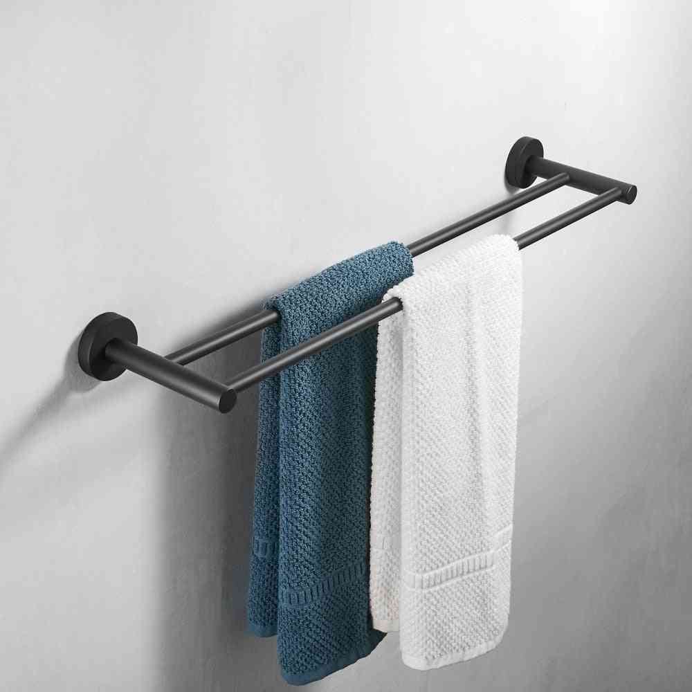 Stainless Steel Wall Mount-double Arm Towel Holder For Bathroom