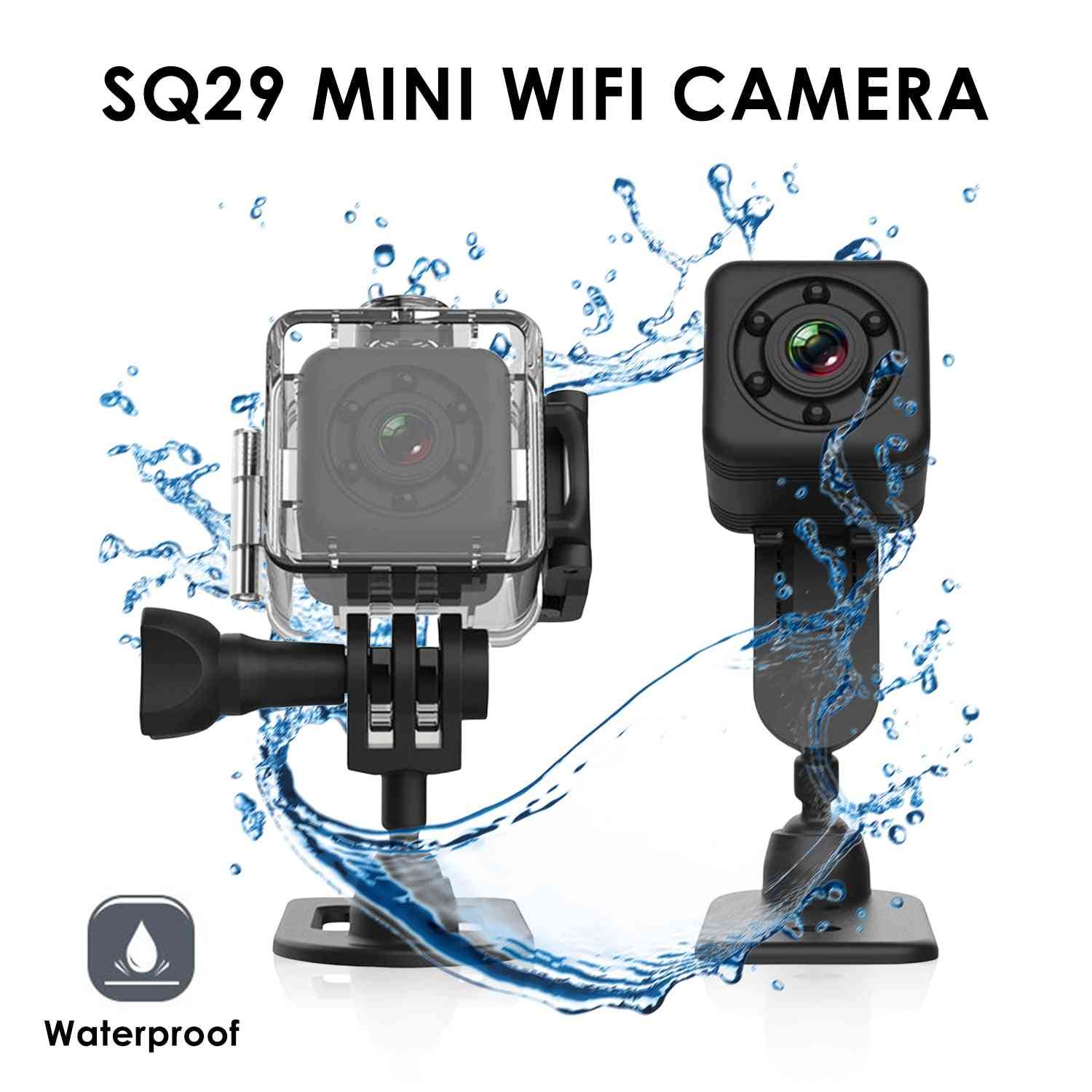 Mini caméra ip sport sq29 pour vision nocturne, mouvement de caméscope étanche, micro caméra dvr sport - sq11 noir