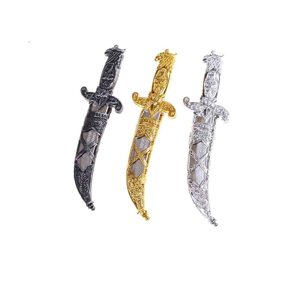 Espadas de plástico 7-b fiesta juguete de halloween, espada armas pequeñas cuchillo phoenix juguete piratas daga para niños -
