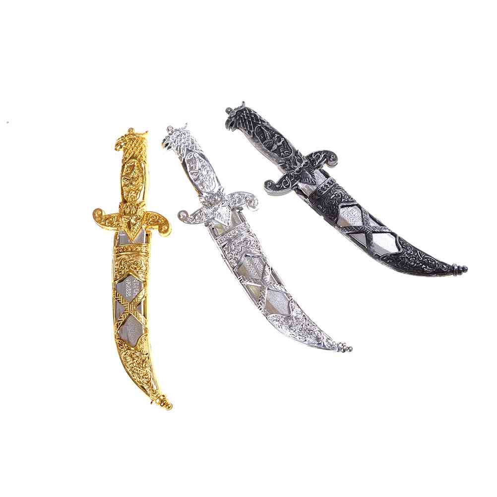 Espadas de plástico 7-b fiesta juguete de halloween, espada armas pequeñas cuchillo phoenix juguete piratas daga para niños -