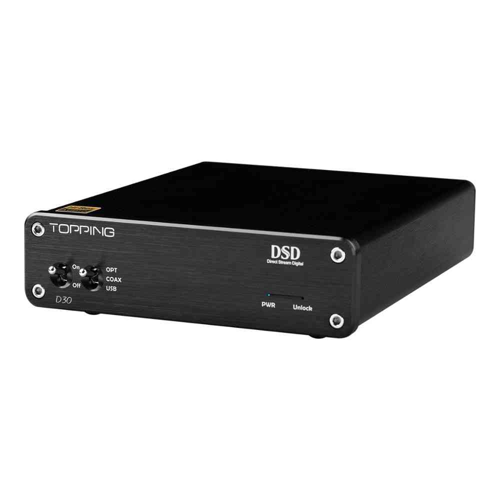 D30 Dsd Audio Decoder, Usb Dac Coaxial Optical Fiber Amplifier