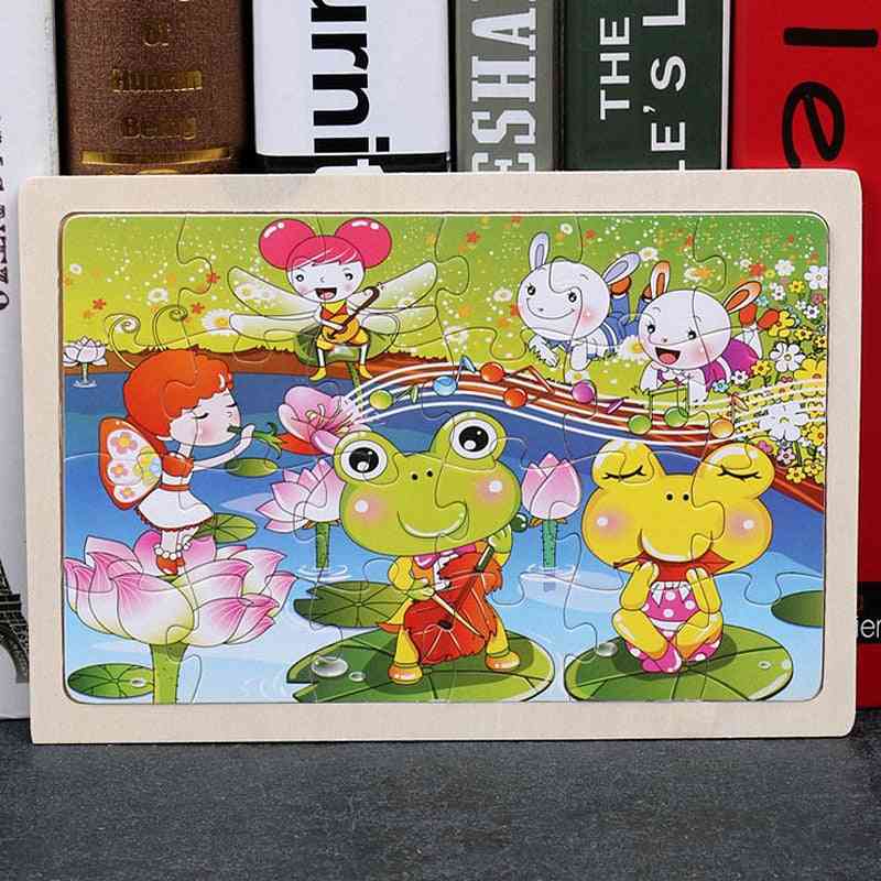 Cartoon Wood Puzzles - Educational Learning For