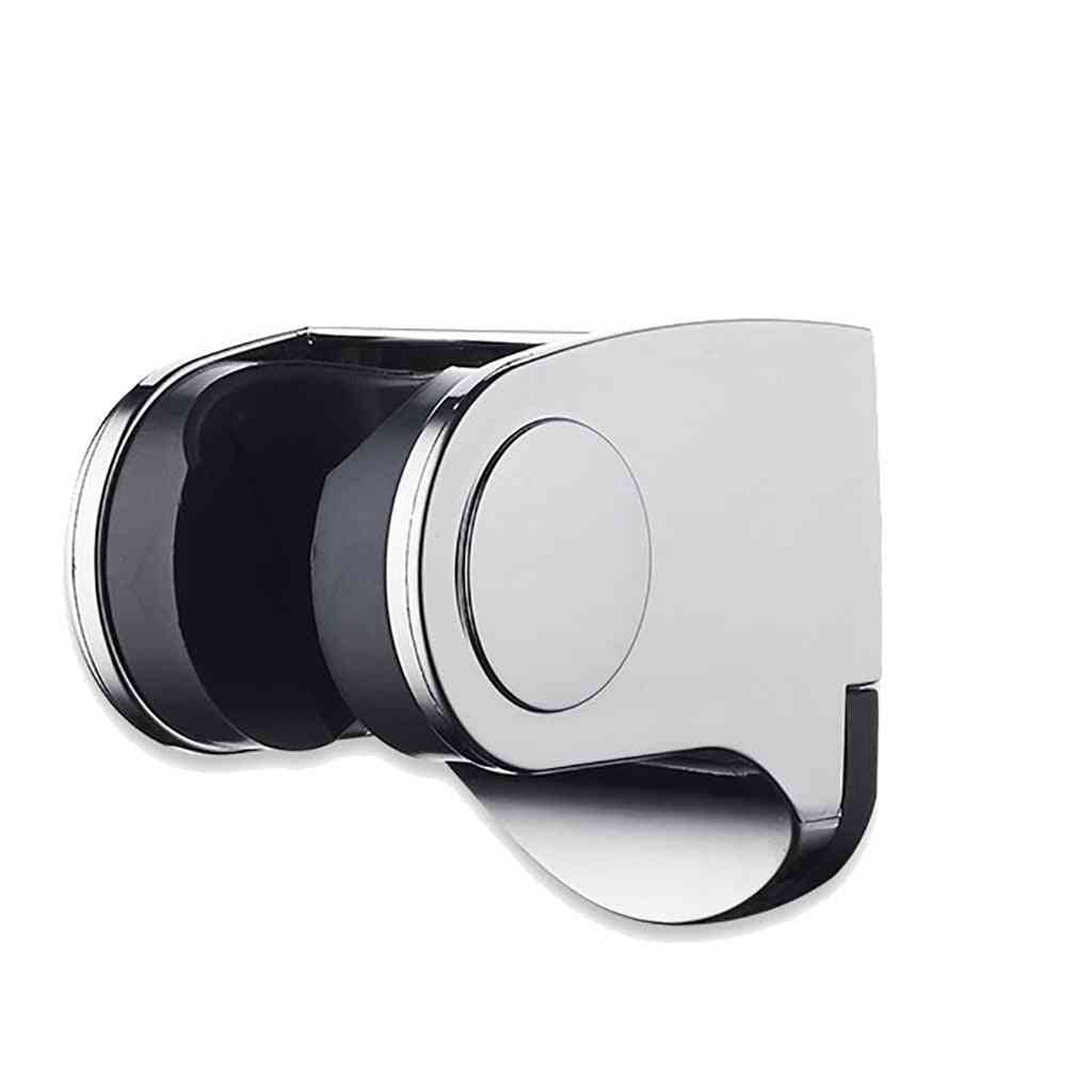 Shower Head Handset Holder - Chrome Bathroom Wall Mount Adjustable Bracket