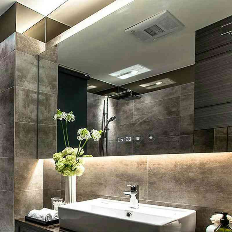 מראה חדר אמבטיה עם השתקפות באיכות גבוהה - נורית שני צבעים - 50x70-29