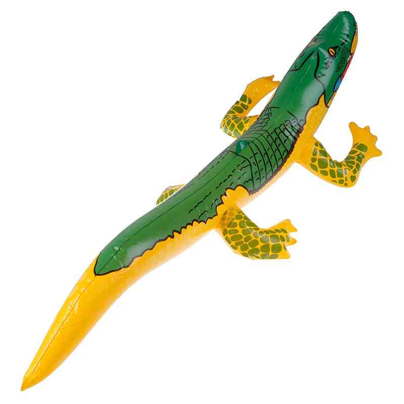 Napihljivi krokodil razstrelil vodo - igračka krokodil aligator balon za poletni bazen na plaži