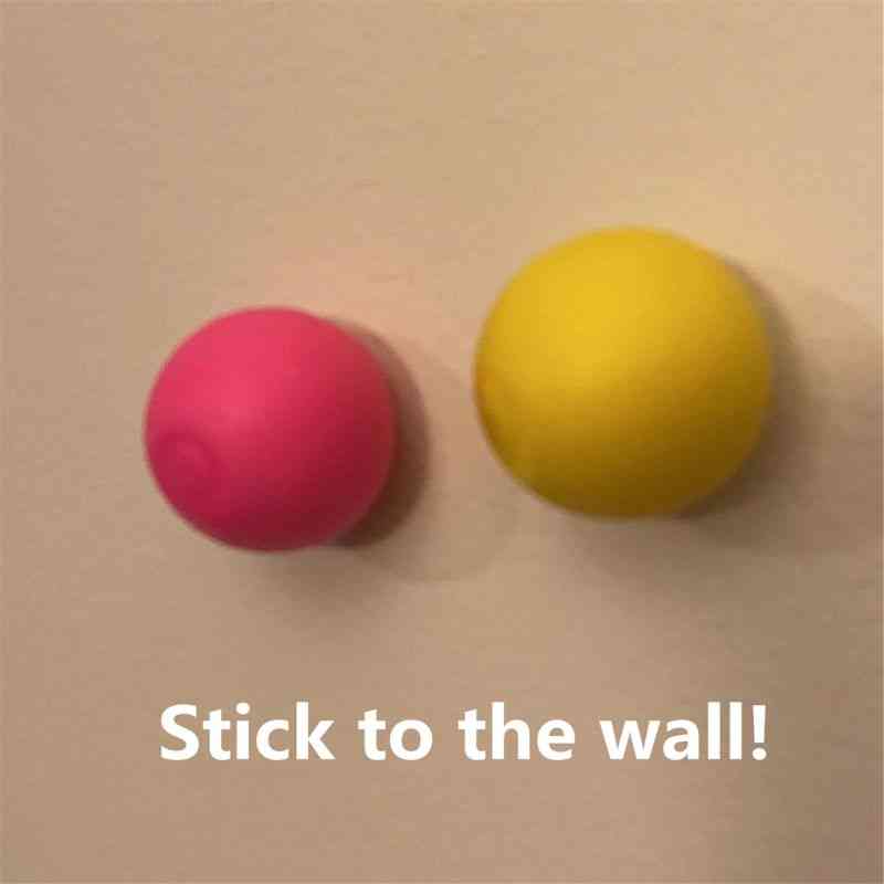 Wall Decompression Sticky Squash Ball Suction Toy - Sticky Target Catch Throw Ball Kids