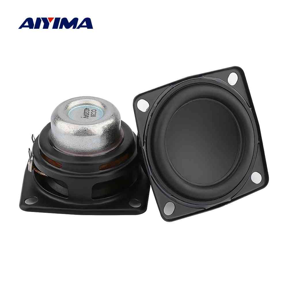 Aiyima 2-pcs 2-inch Full-range Audio-speaker, Unit 53mm 4 Ohm 20w Hifi Stereo Loudspeaker Diy Bluetooth Home Amplifier-speaker