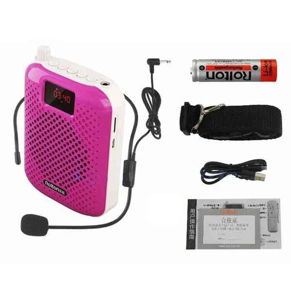 K500 Microphone Bluetooth Loudspeaker - Portable Auto Pairing Usb Charging Voice Amplifier Megaphone Speaker For Teaching