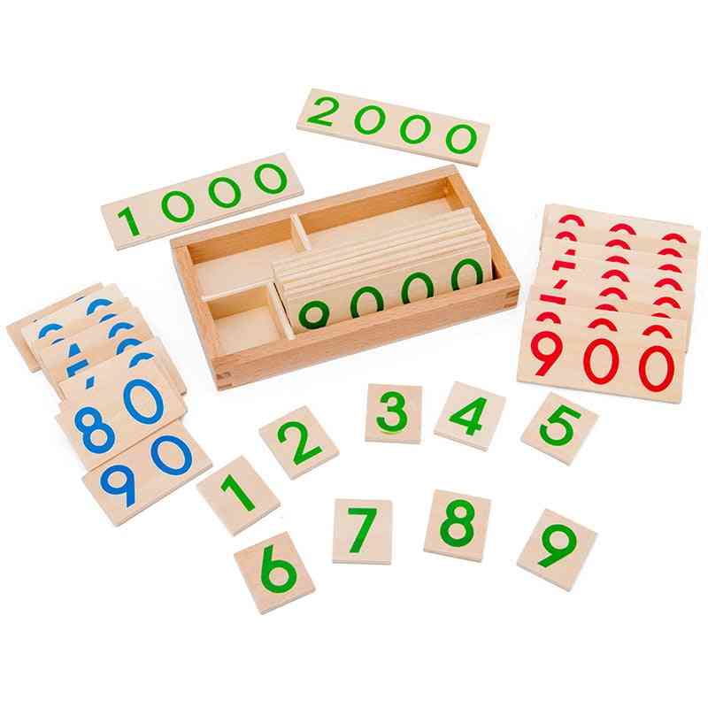 Children's Montessori Learning Card - Math Teaching Aids For Preschool Early Education