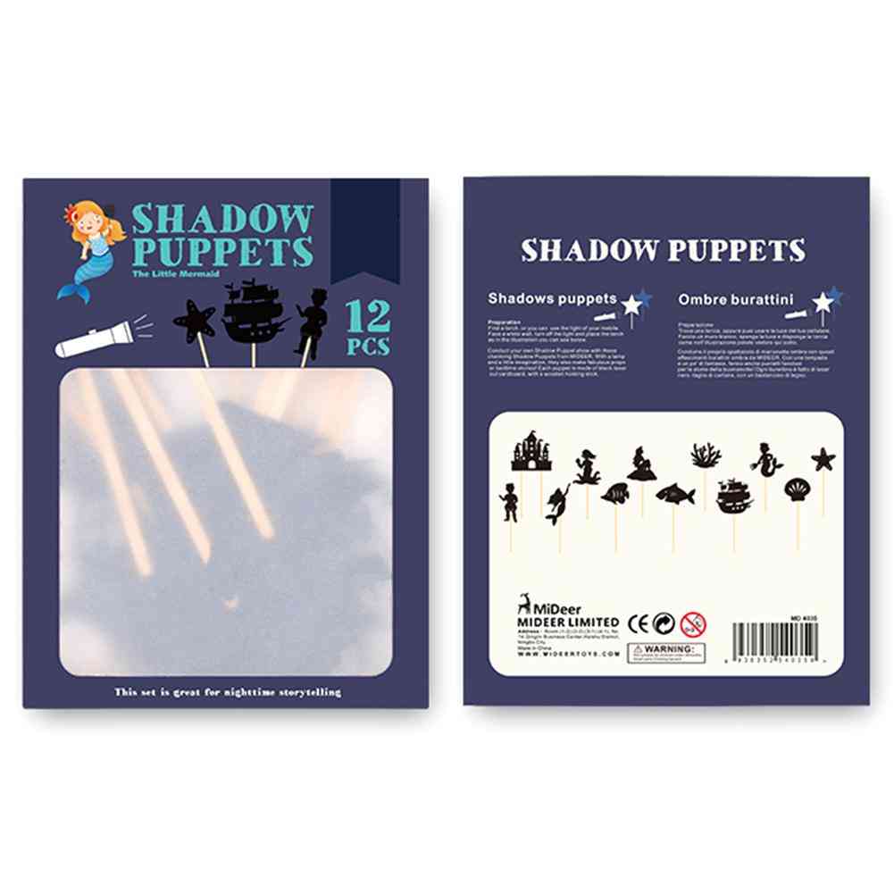 Jouet de marionnettes d'ombre pour enfants - silhouette éducative intéressante, jeu de cognition d'interaction parent-enfant - un