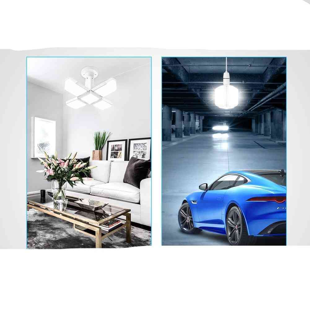 Vierkante led garage lamp vervorming industrieel licht vouwen voor magazijn werkplaats salon - warm