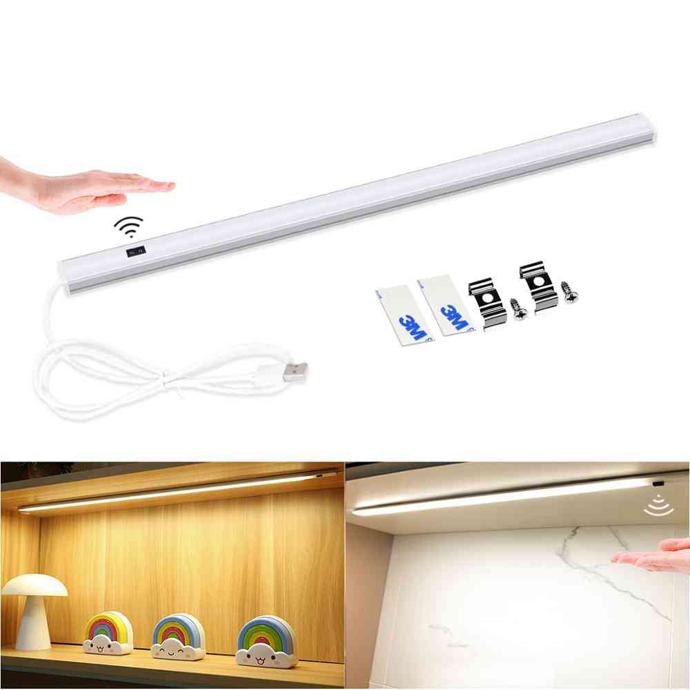 Smart ledd vägglampa med handsvepbrytare rörelsesensor för köksskåp, korridor, toalett, bakgrundsbelysning - utbytbar / 30 cm