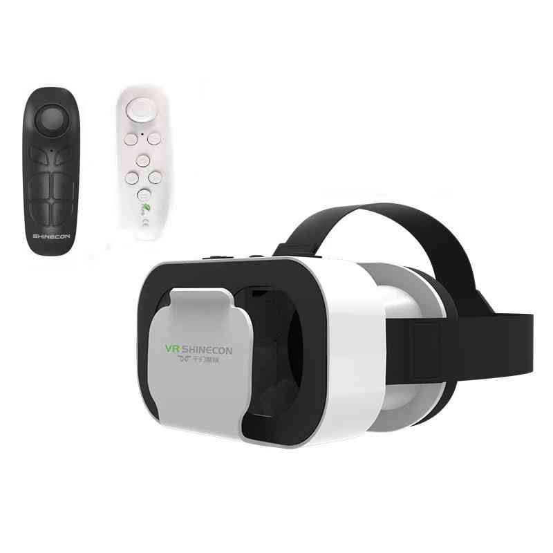 Vr shinecon box 5 mini vr briller 3d briller virtual reality briller vr headset til google pap smartp - vr hvid controller