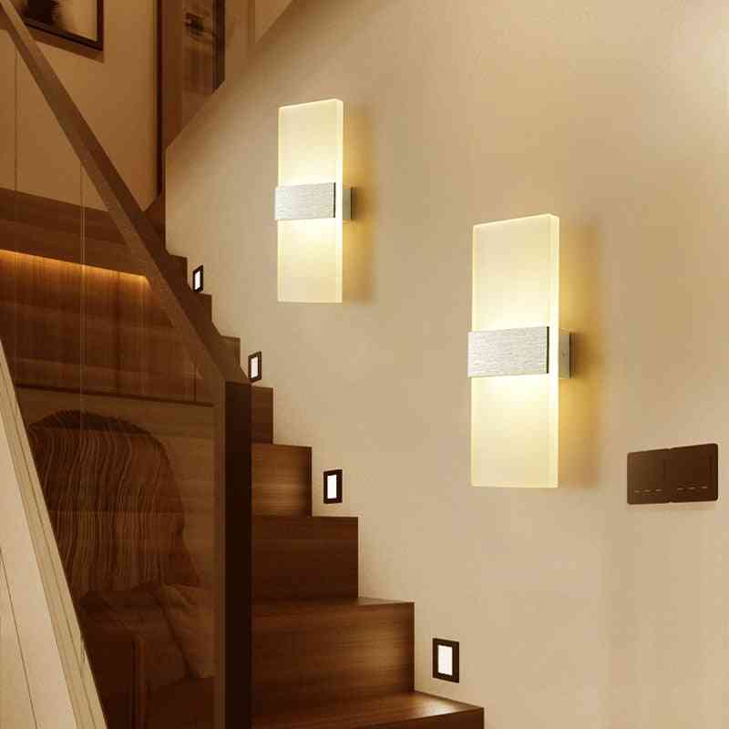 Mini Led Long Acrylic Wall Lamp For Bedding Room, Living Room