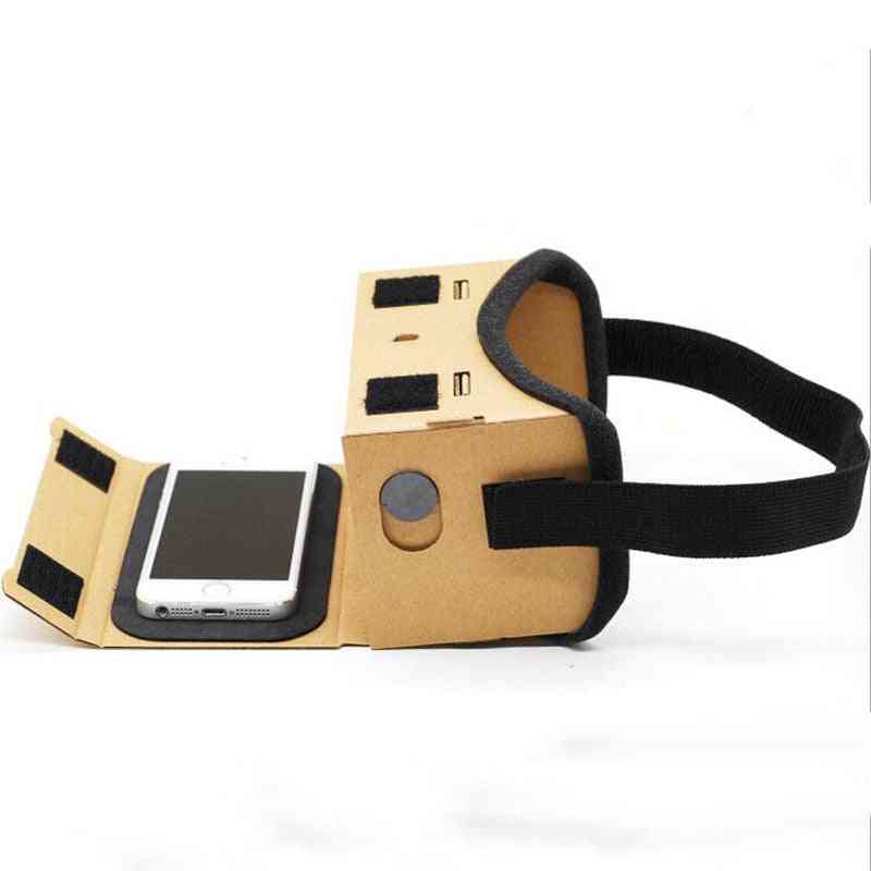 óculos de papelão google -3d óculos vr box movies para smartphones iphone 5 6 7, headset vr para xiaomi -