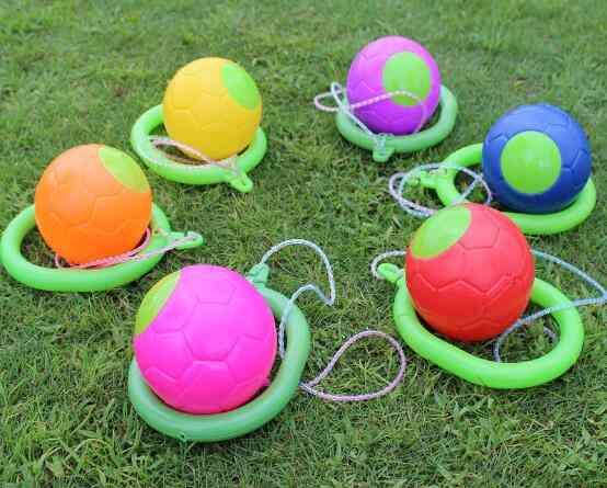 Minge kip în aer liber jucărie de săritură clasică coordonare exercițiu și echilibru salt salt minge de jucărie teren de joacă (culoare aleatorie)