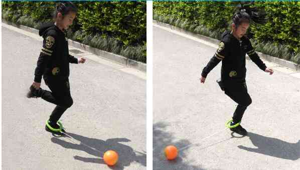 Outdoor Kip Ball klassisches Überspringen Spielzeug Übung Koordination und Balance Hop Jump Spielplatz Spielzeugball (zufällige Farbe) -