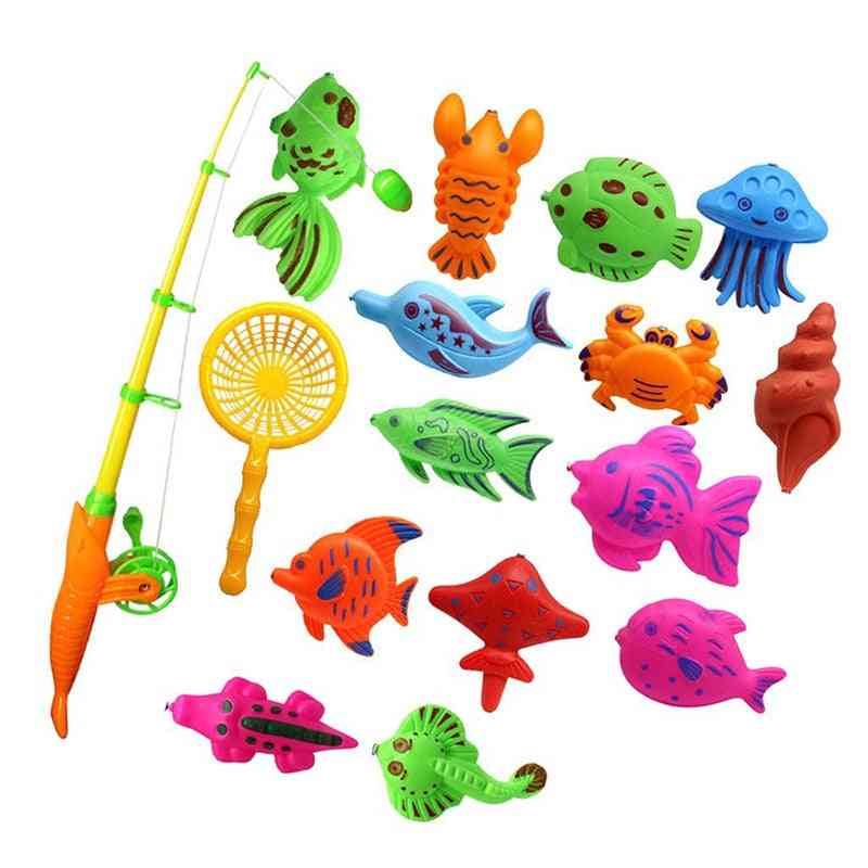 סט דגי דיג מגנטי דגם דיג מתנת צעצוע לילדים תינוקות (כפי שמוצג) -
