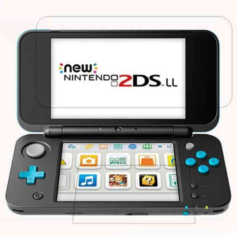 Glass  New 2ds Xl Ll 2dsxl 2dsll 2 Ds Up + Down Screen Protector Game Console Protective Film Guard