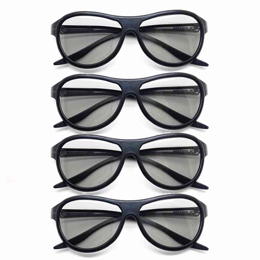 4pcs / lot replacement AG-F310 3D polarized passive glasses for LG, Tcl Samsung / Sony / Konka / Reald 3D Cinema TV Computer