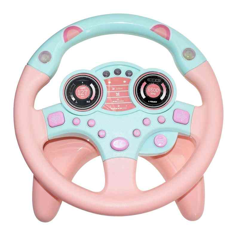 Electric Simulation Steering Wheel Toy With Light And Sound