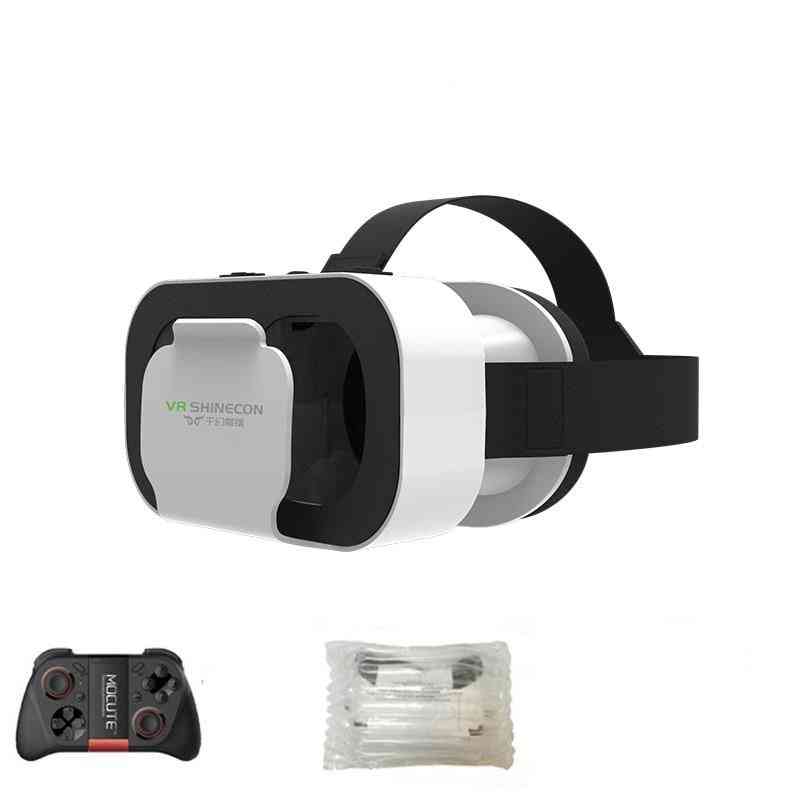Vr shinecon casque headset virtual reality-glasögon - 3d hjälm för iphone android smarttelefon smartphone skyddsglasögon viar mobil - ingen låda 050 fjärrkontroll