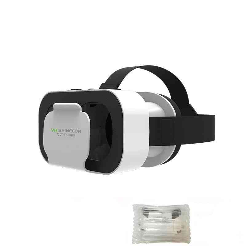 Vr shinecon casque casque lunettes de réalité virtuelle - casque 3d pour iphone android téléphone intelligent lunettes de smartphone viar mobile - sans boîte 050 télécommande