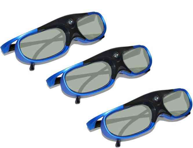 Aktiv slutare 96-144Hz uppladdningsbara 3D-glasögon för Benq acer x118h, p1502, x1123h, h6517abd, h6510bd optoma jmgo v8 xgimi projektor - 5st