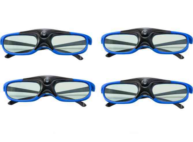 Obturateur actif 96-144hz lunettes 3d rechargeables pour benq acer x118h, p1502, x1123h, h6517abd, h6510bd projecteur optoma jmgo v8 xgimi - 5 pièces