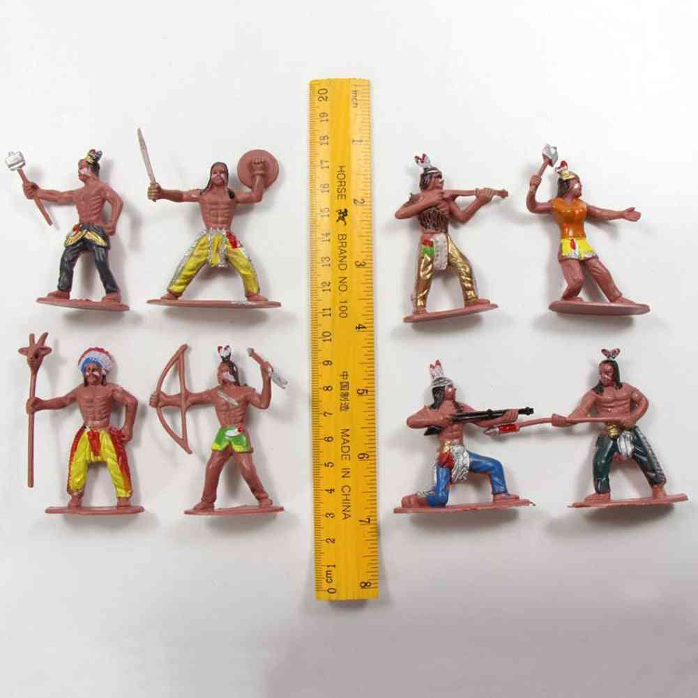 Indianenstammen cijfers model thuis bureau decor diy met landschap accessoire educatief speelgoed -