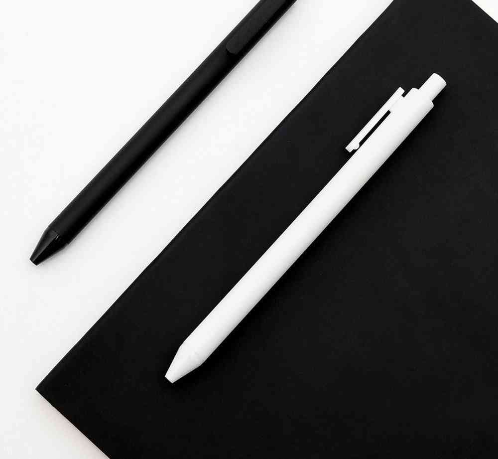 Canetas xiaomi kaco-sign originais - 0,5 mm caneta esferográfica de recarga de tinta preta do japão 10 unidades / pacote canetas mi de assinatura duráveis papelaria escolar - 1 caneta nopackag preta