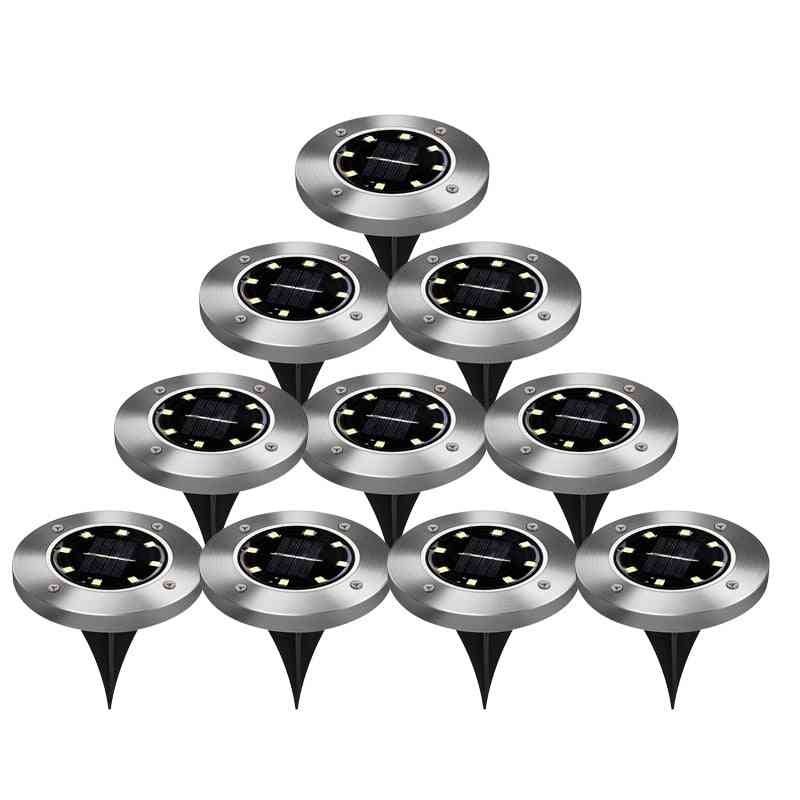 Led Solar Power Gardening Lights - Waterproof Suitable For Lawn, Driveway And Yard Decoration