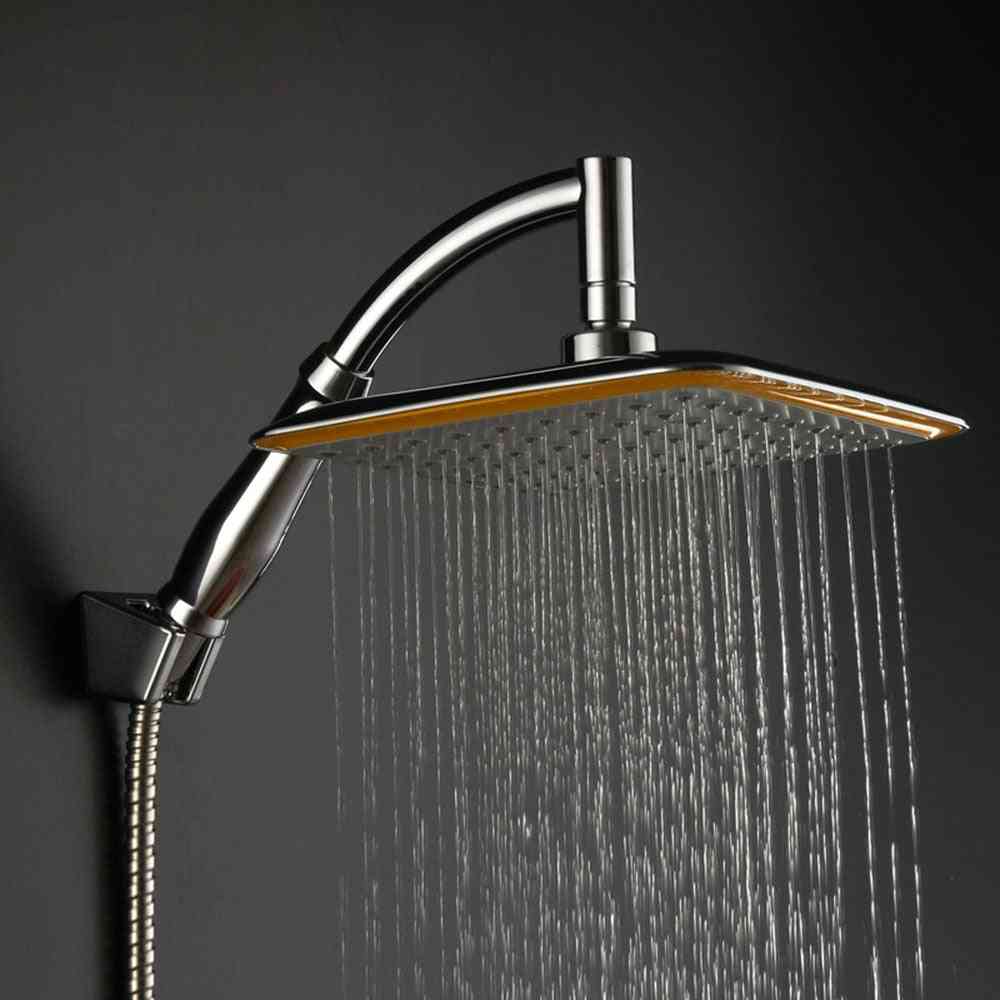 Dešťová sprchová hlavice - chromový držák na snížení tlaku v koupelně