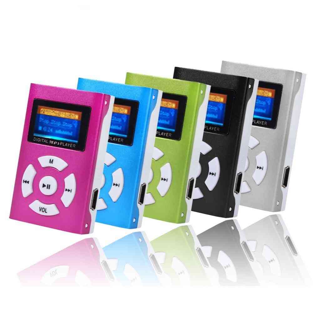 Mini Usb Clip Mp3 Player With Lcd Screen Support