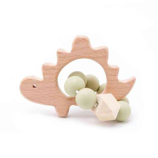 Wooden Rattle Teether Baby