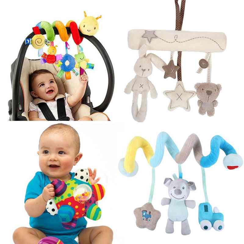 Cute Cartoon Deisn, Hanging, Sprial For Crib/stroller, Rattles And Towels
