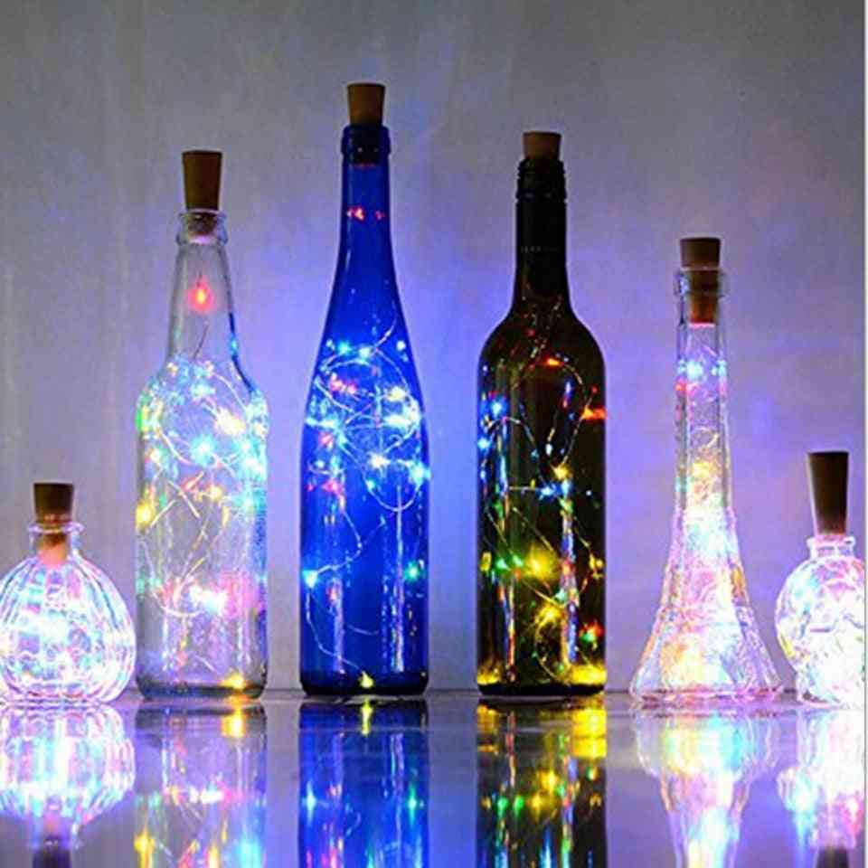 Wine Bottle Lights With Cork Battery Operated Led