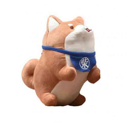 Śliczne Shiba Inu Corgi Pies Zwierząt Miękkie Nadziewane Pluszowe Lalki Poduszki Zabawki Prezent - 20cm Brązowe