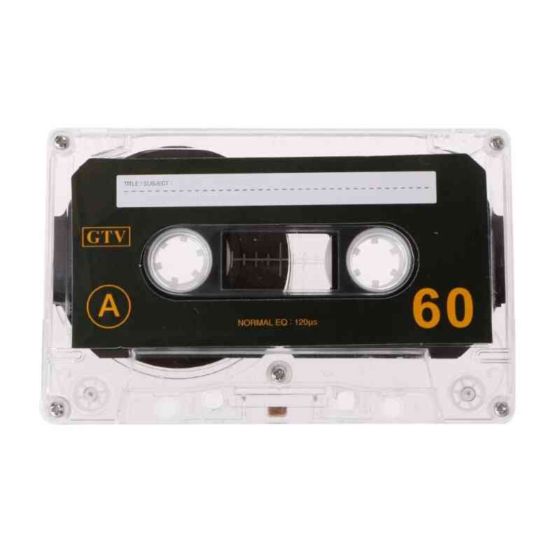 Standard Cassette Blank Tape For 60 Minutes Audio Recording