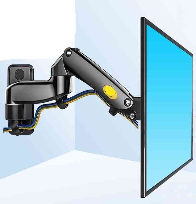 2-7kg 75x75 100x100 ressort à gaz en aluminium 360 degrés pivoter support de montage TV - noir