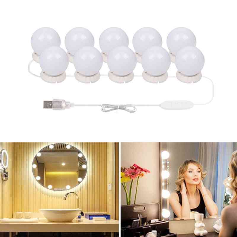 Products Dimmable Led Light Bulbs Kit For Vanity Makeup Mirror-usb Charging, Super Bright And Portable