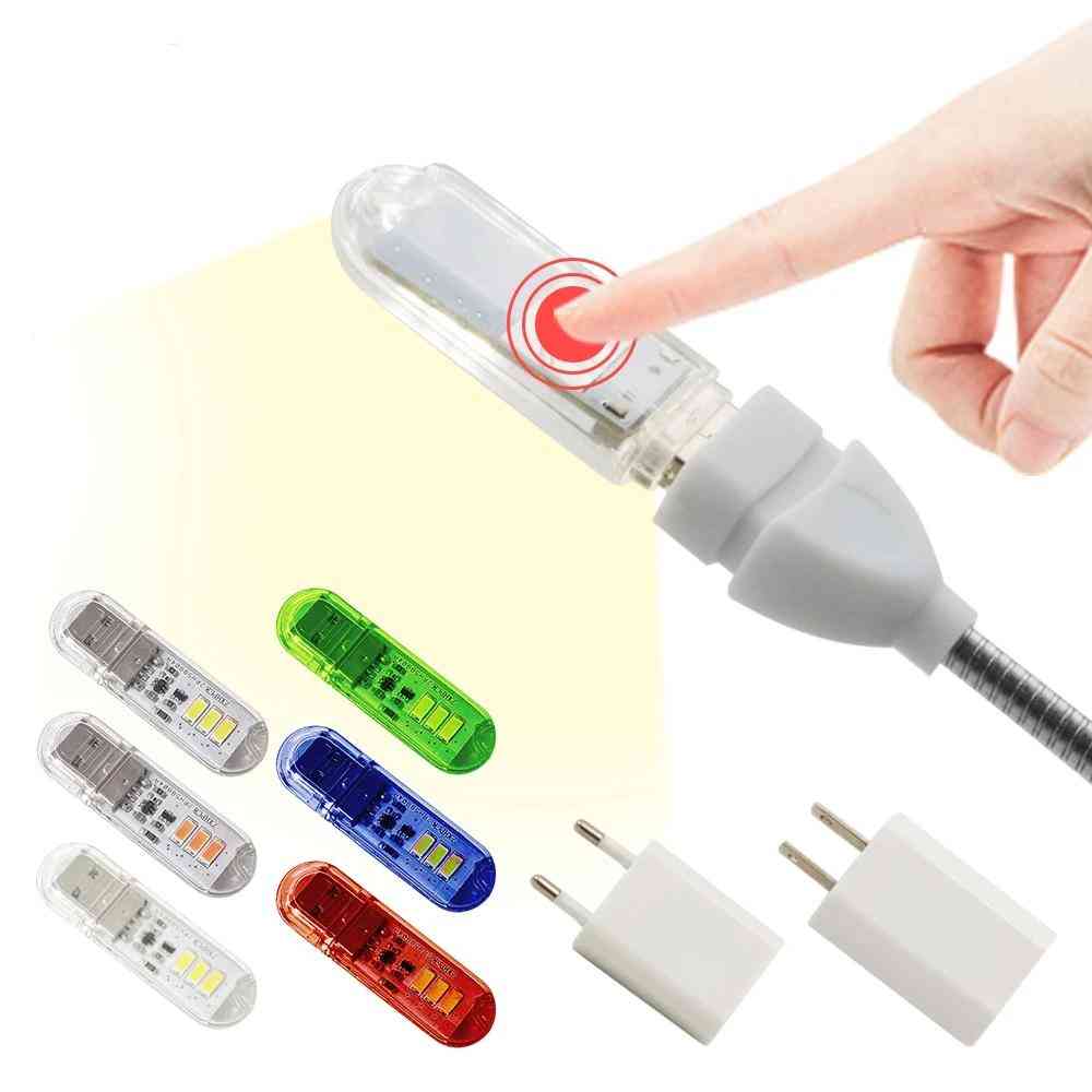 Portable And Flexible Usb-mini Book Led Light, Touch Switch