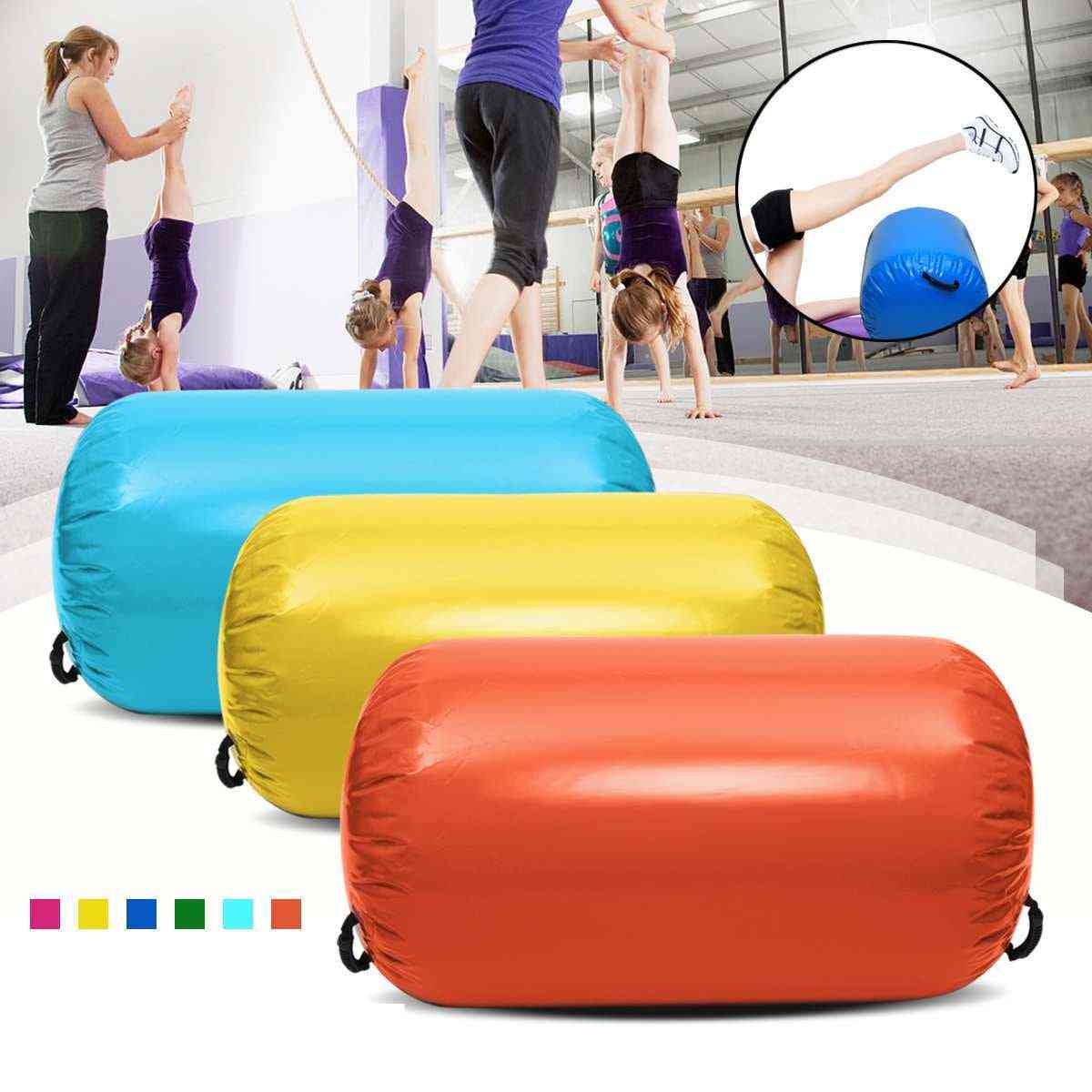 Inflatable Floor Air Mat- Round Column For Gym Amd Home Exercise