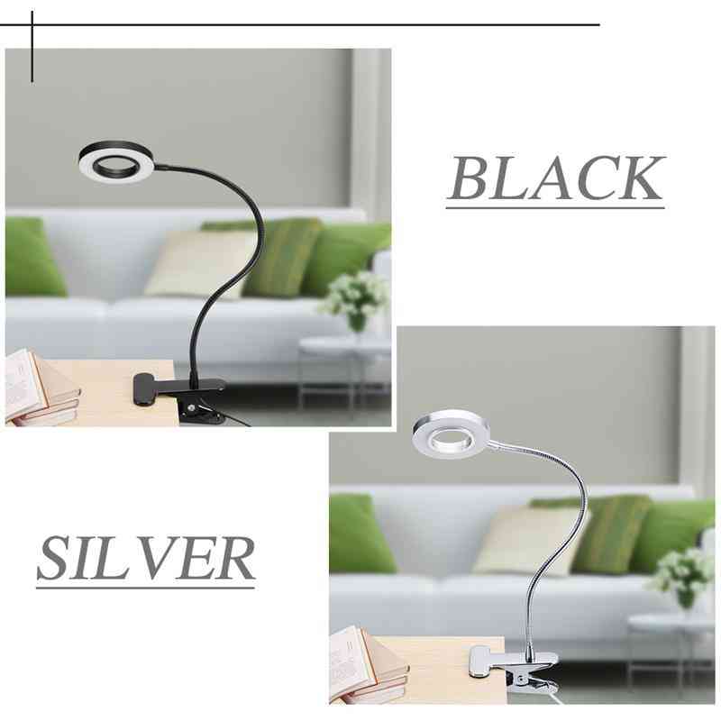 Led svetlo, prenosná stolová lampa s USB klipom na trvalú manikúru