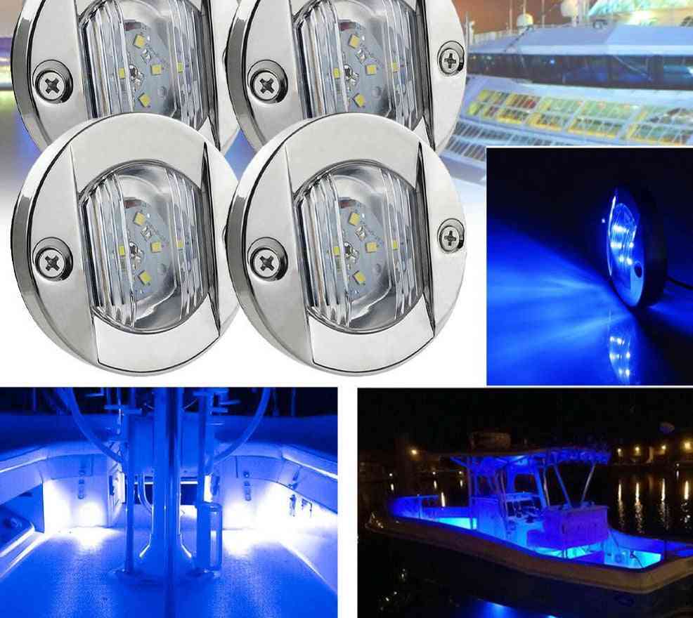 Dc Marine Boat Transom LED Poppa Luce Rotonda In Acciaio Inox Caldo Lampada Da Coda Yacht Accessorio Impermeabile