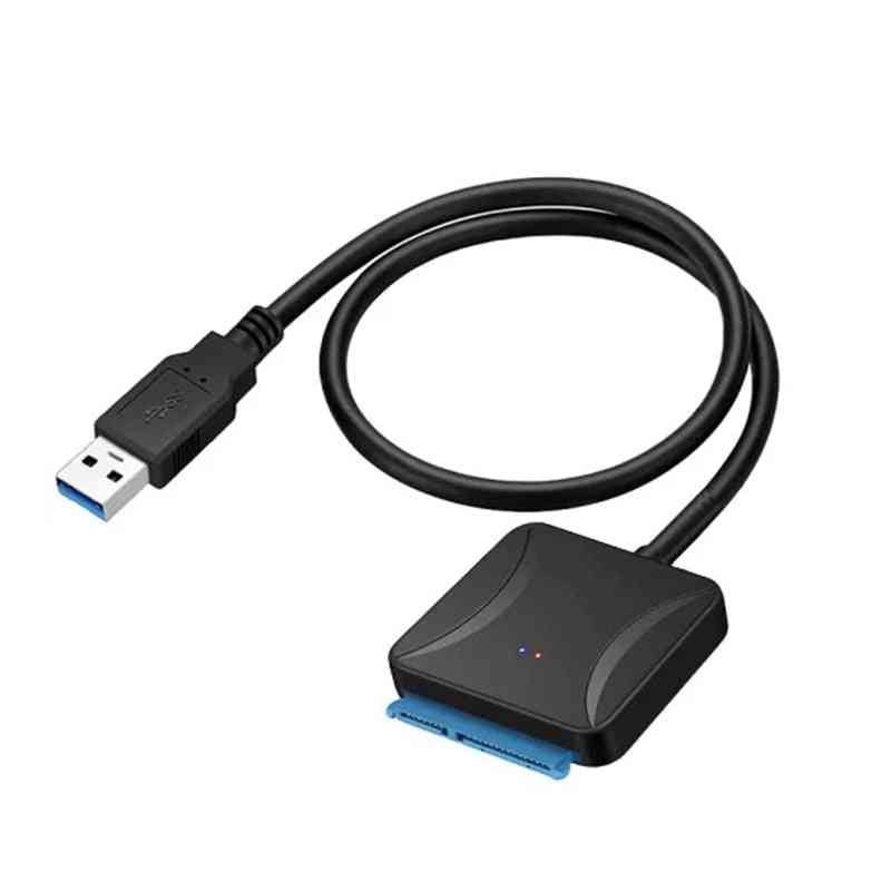 Conversor de cabo / adaptador USB 3.0 para SATA 3, suporte SSD / HDD externo de 2,5 / 3,5 polegadas